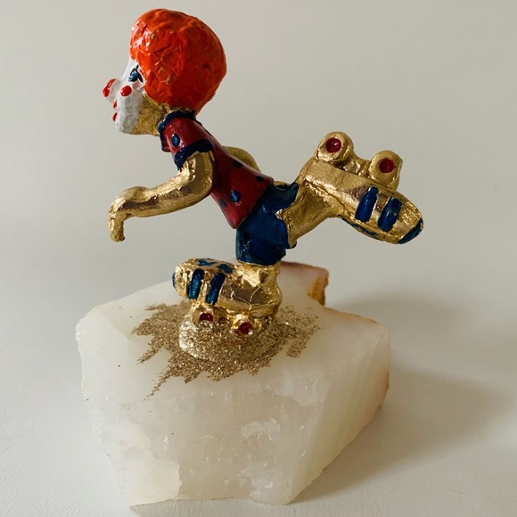 Clown figurine on marble base - Picture 3 of 8